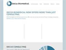 Tablet Screenshot of decusbiomedical.com